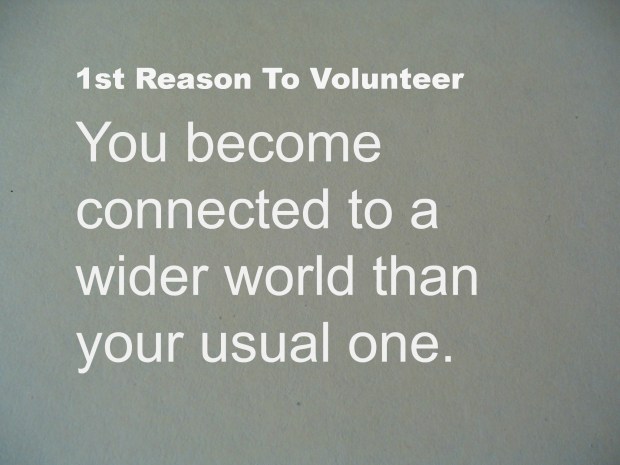 Your Connections Increase In Number When  You Volunteer