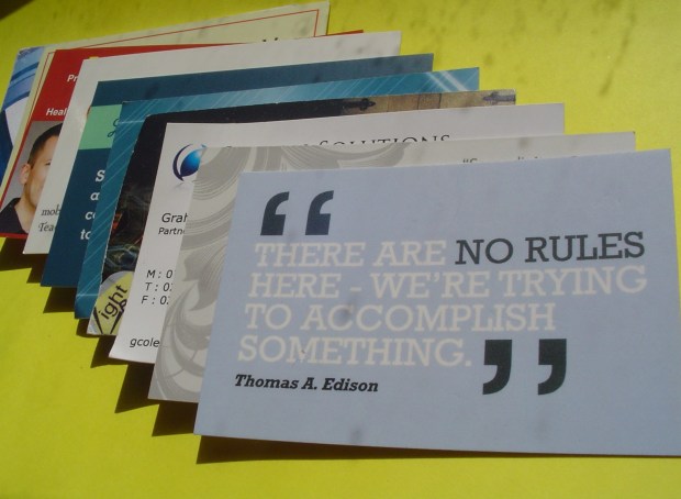 Business Cards Can Help Build Relationships 