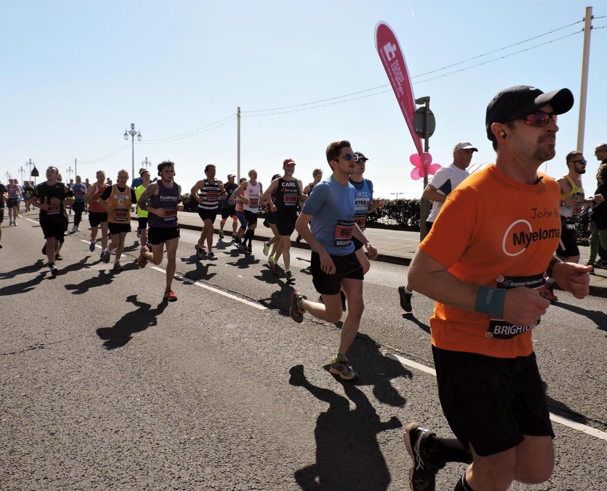 Runners In A Street Race